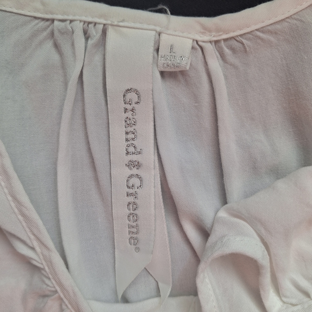 Grand & Greene White Blouse with Lace Detail - Picture 7 of 9